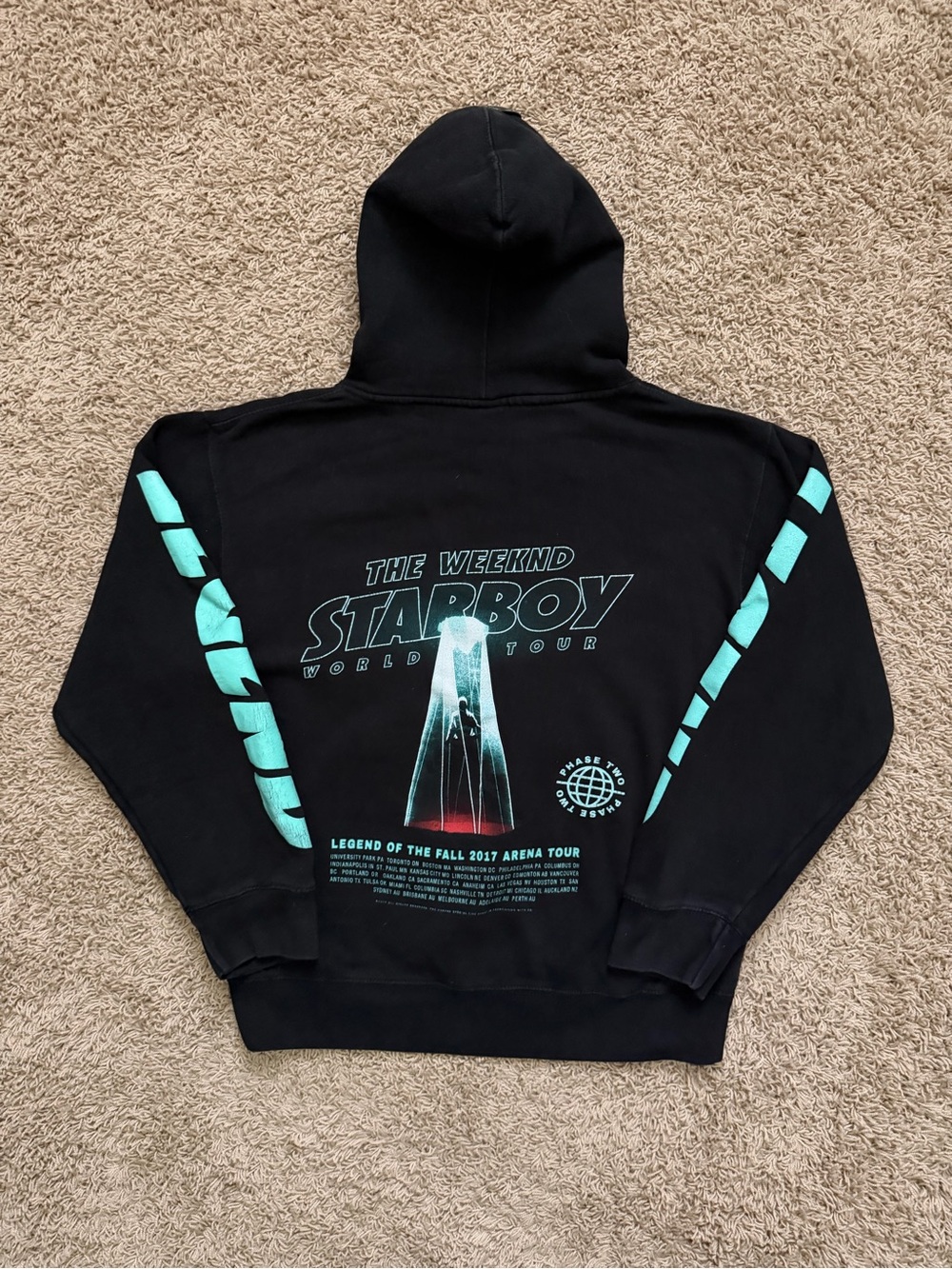 The Weekend Starboy World Tour Size Small Fall 2017 Hoodie